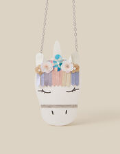 Fleur Embellished Unicorn Crossbody Bag, , large