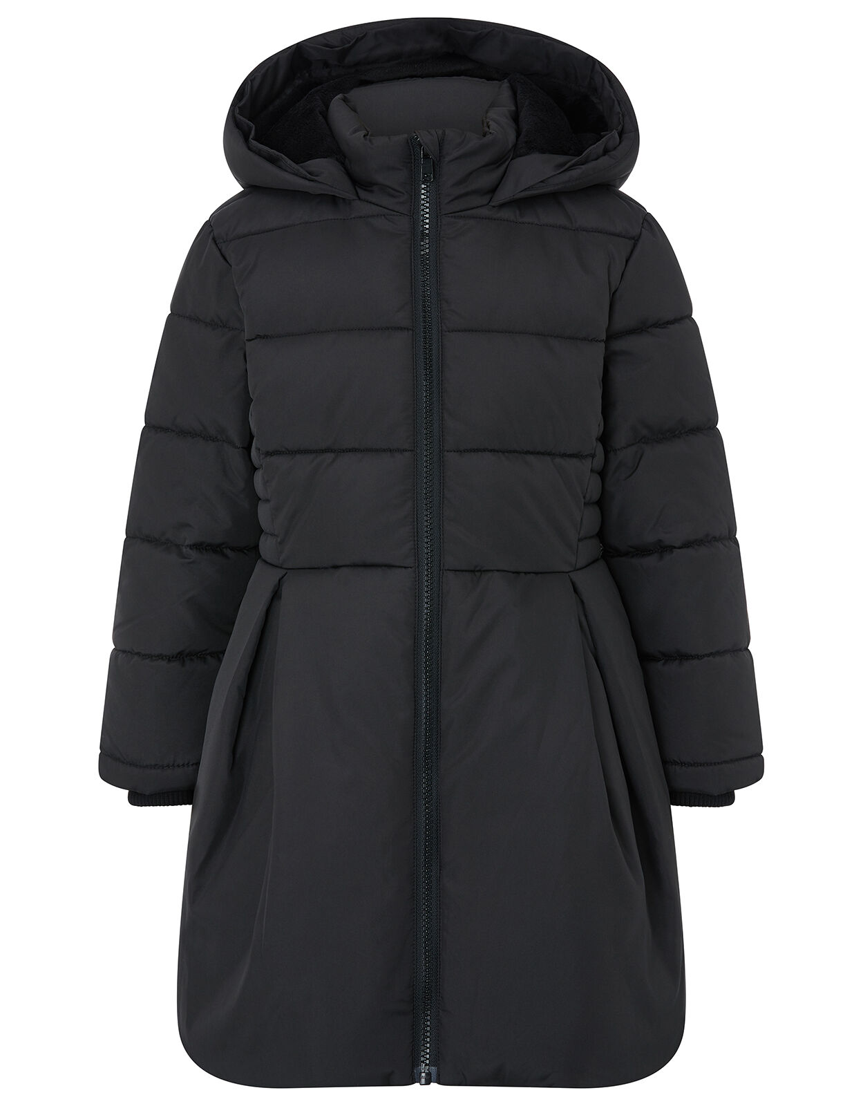 Girls long black coat store
