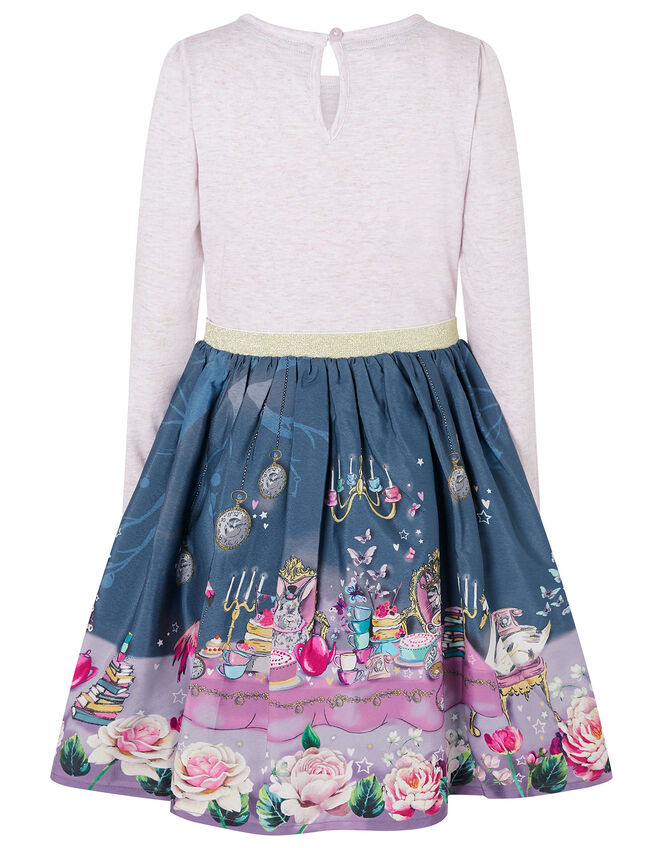 Flamingo Tea Party 2-in-1 Dress, Teal (TEAL), large