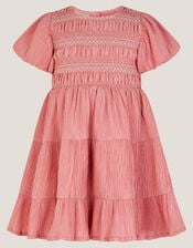Baby Smocked Puff Sleeve Dress, Pink (PINK), large