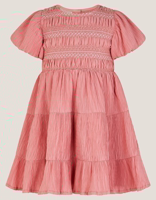 Baby Smocked Puff Sleeve Dress, Pink (PINK), large