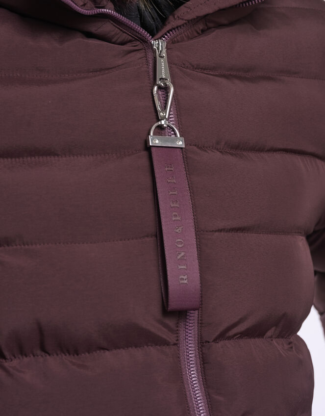 Rino & Pelle Hudson Long Padded Coat , Red (BURGUNDY), large