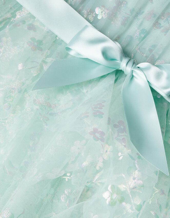 Baby Pia Tiered Foil Print Dress, Green (MINT), large