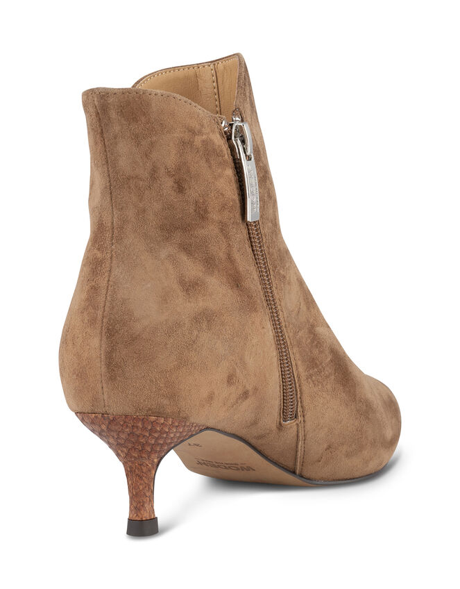 Shoe The Bear Saga Suede Kitten Heel Boots, Tan (TAN), large