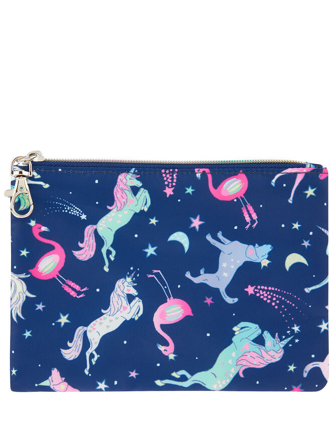 Electric Unicorn Face Mask Pouch Bag, , large