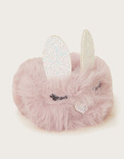 Bunny Ears Fluffy Snap Band, Pink (PINK), large