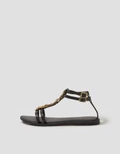Simi T-Bar Strappy Sandals, Black (BLACK), large