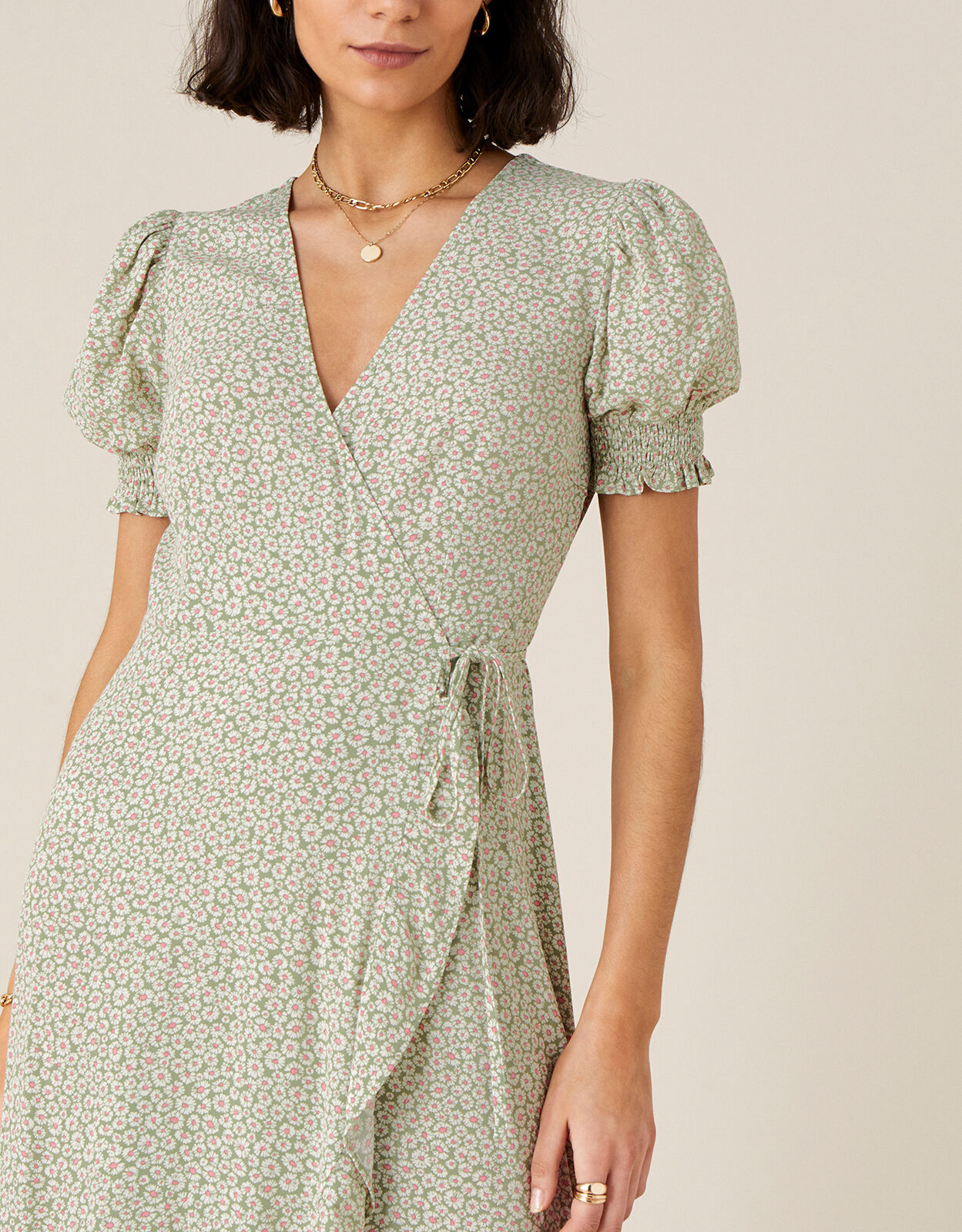 Daisy store wrap dress