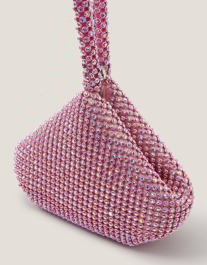 Rhinestone Bangle Bag, , large