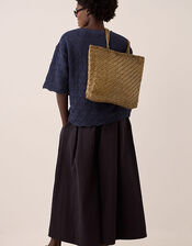 Ellyla Rhia Woven Leather Tote Bag, , large
