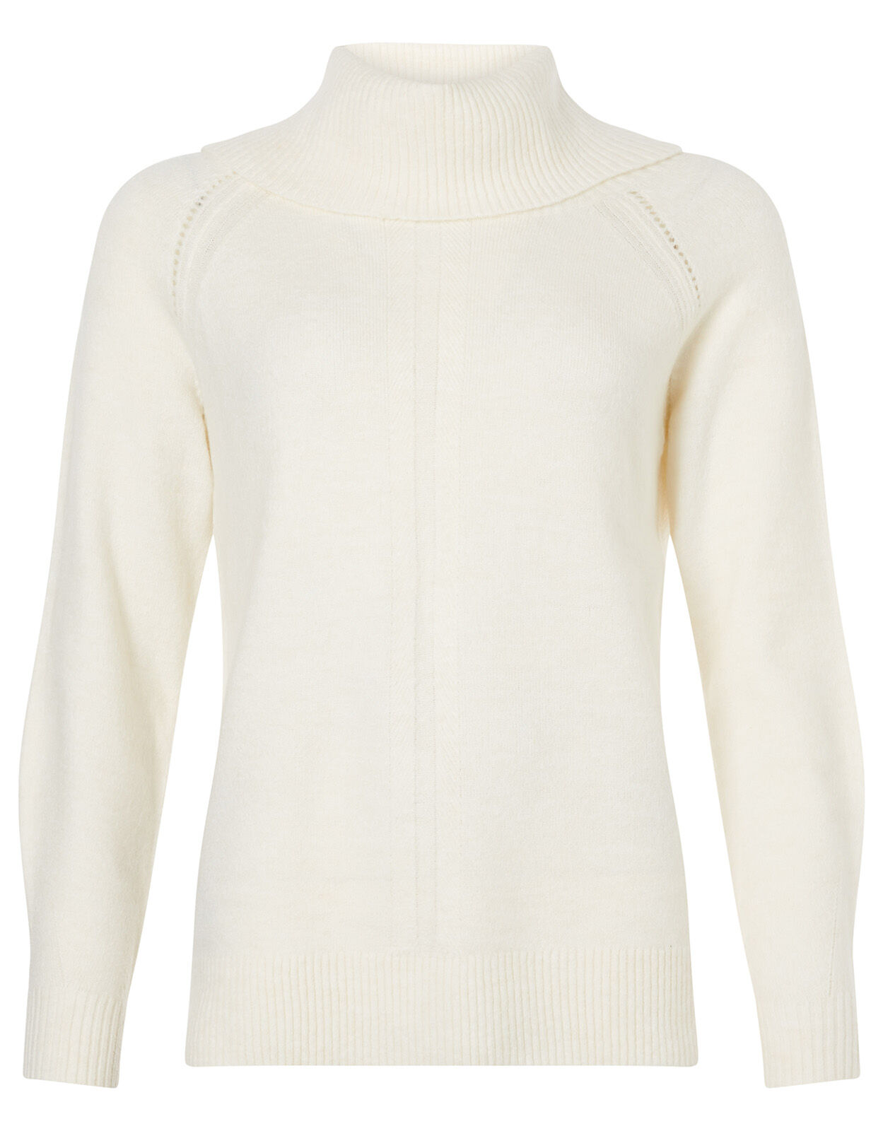 White cowl neck clearance jumper