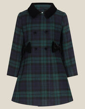 Charlotte Tartan Coat, Green (GREEN), large
