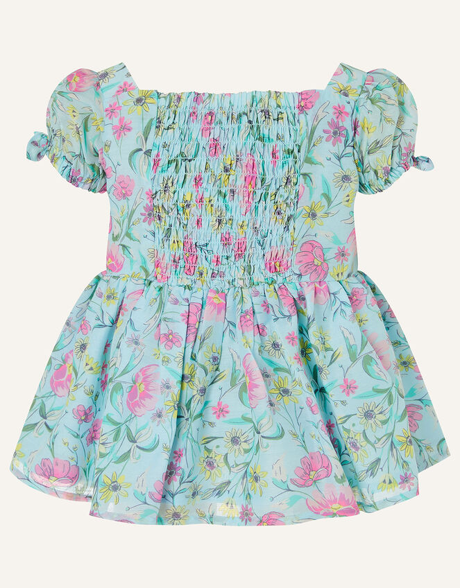 Baby Floral Top and Shorts Set, Green (GREEN), large
