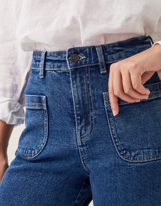 Arlo Regular Crop Jeans, Blue (MID AUTHENTIC BLUE), large