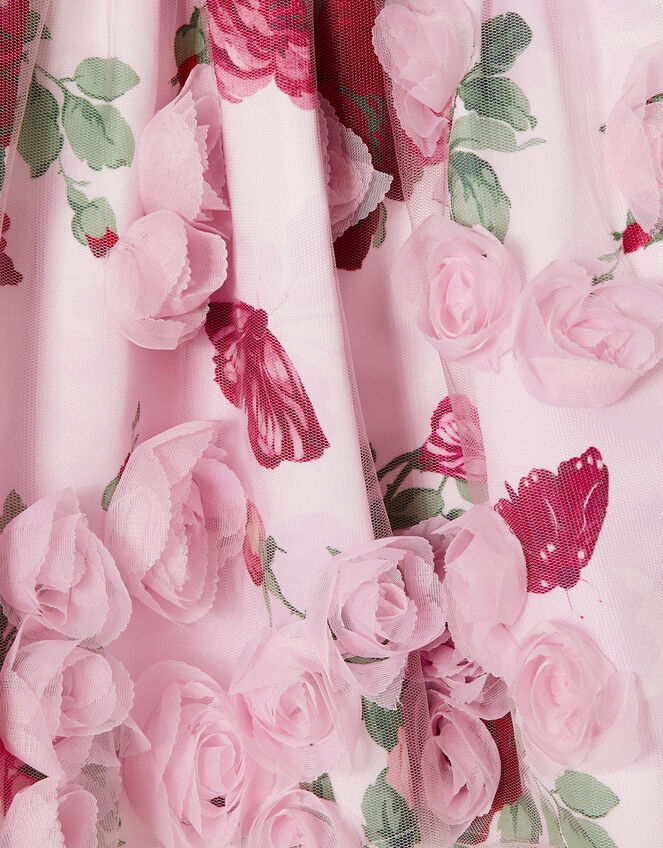 Baby 3D Rose Dress, Pink (PINK), large
