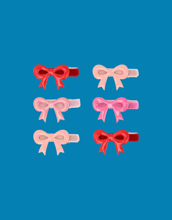 Meri Meri 6-Pack Valentine's Bow Hair Clips, , large