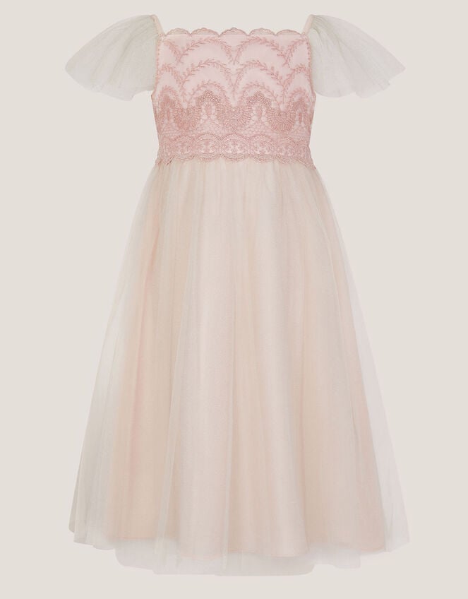 Francesca Lace Tulle Party Dress, Pink (PINK), large