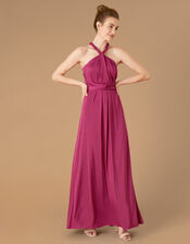 Tallulah Twist Me Tie Me Jersey Bridesmaid Dress, Pink (PINK), large