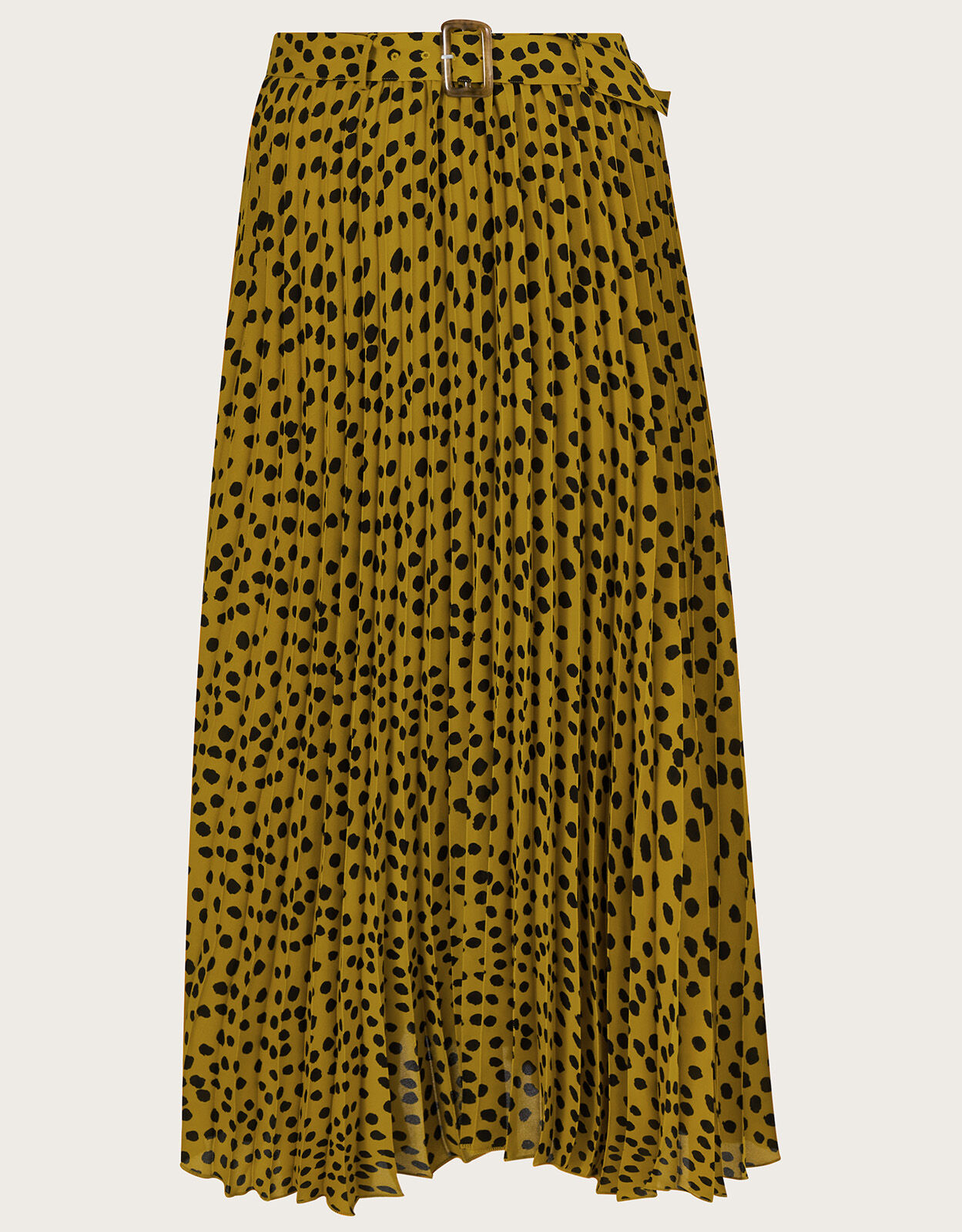 Cow print pleated skirt sales