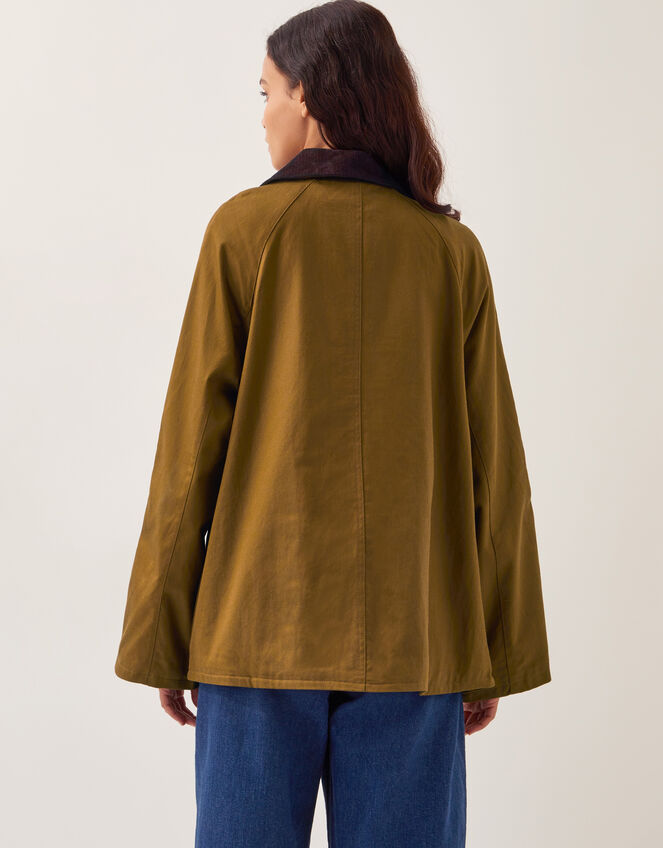 Rosie Corduroy Collar Barn Jacket, Gold (GOLD), large