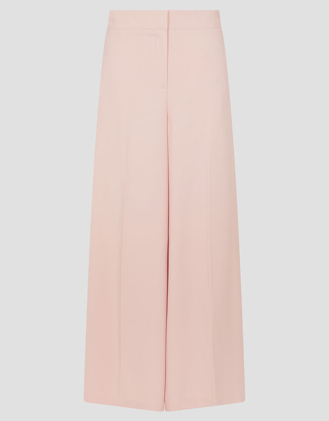 Ruth Wide Leg Trousers, Pink (PALE PINK), large