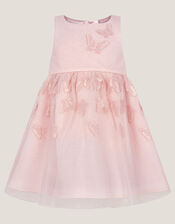 Baby Mapel Butterfly Tulle Dress, Pink (PINK), large