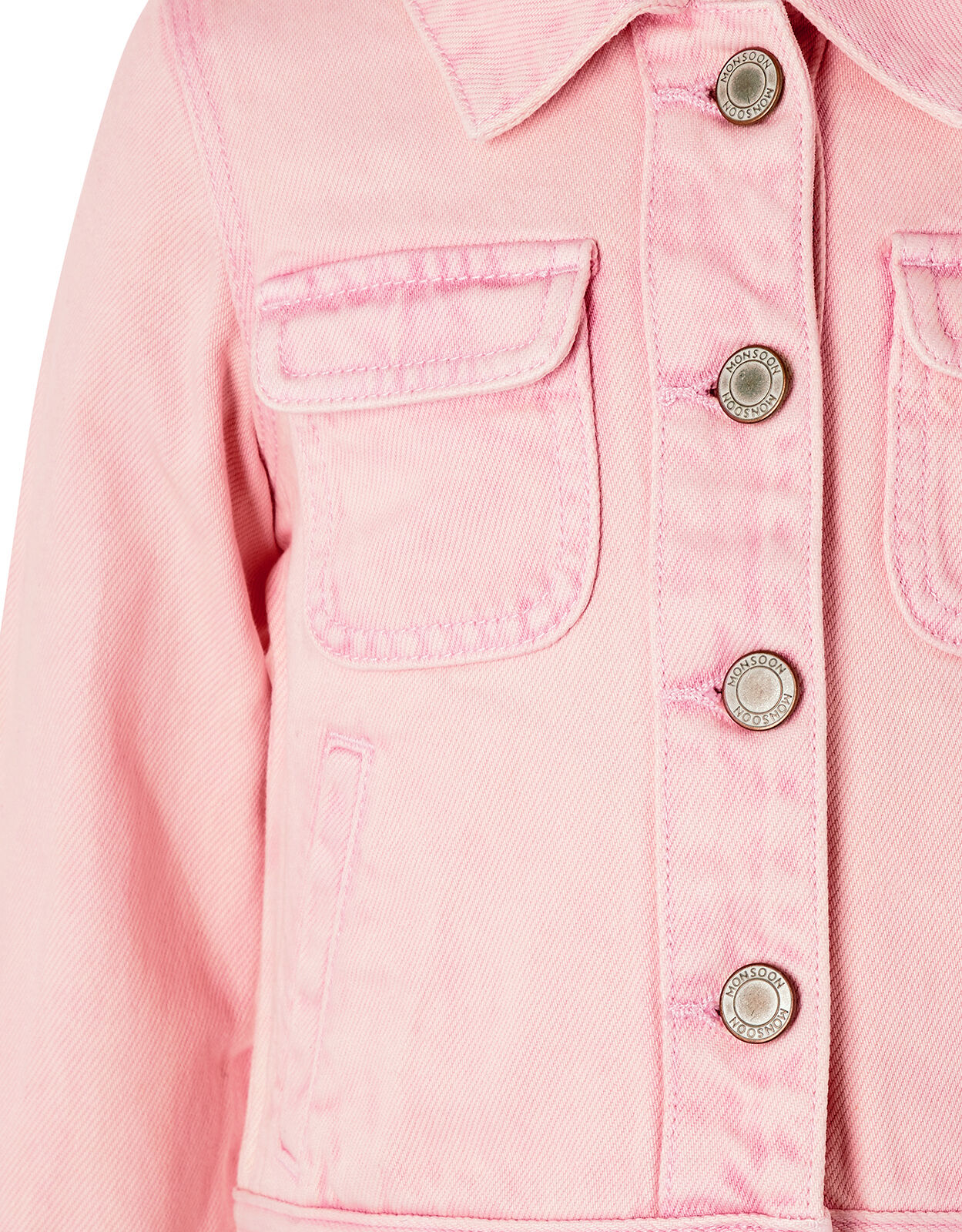 Primrose Tie Dye Denim Jacket Pink