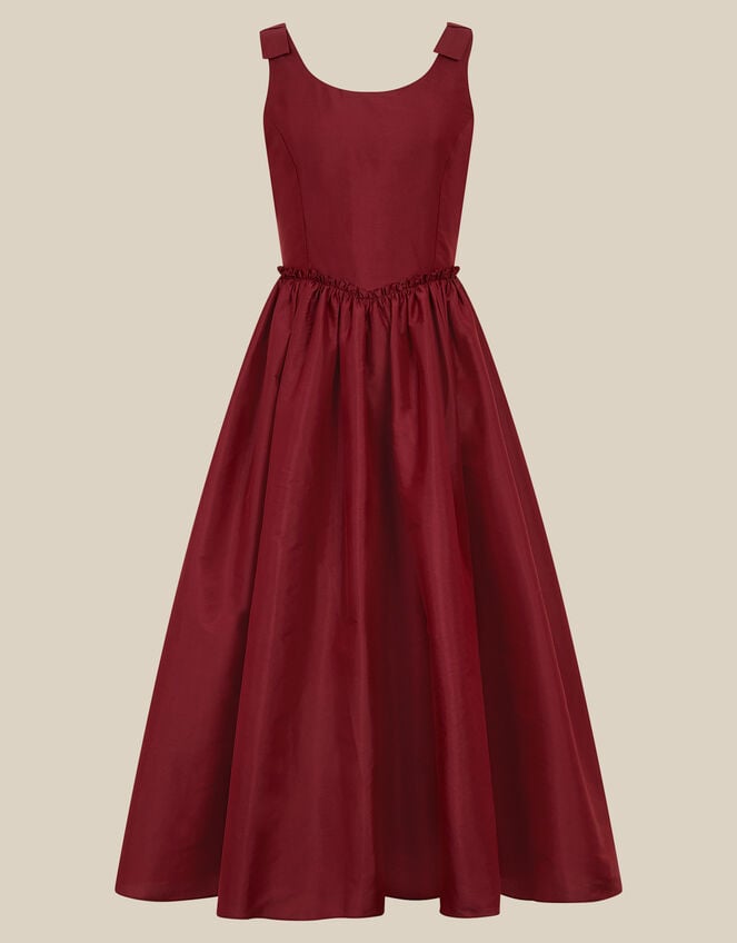 Ohio Taffeta Prom Dress, Red (BURGUNDY), large
