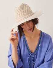 Nora Straw Fedora Hat, , large