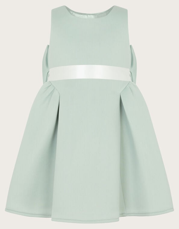 Baby Molly Scuba Bridesmaid Dress, Green (SAGE), large