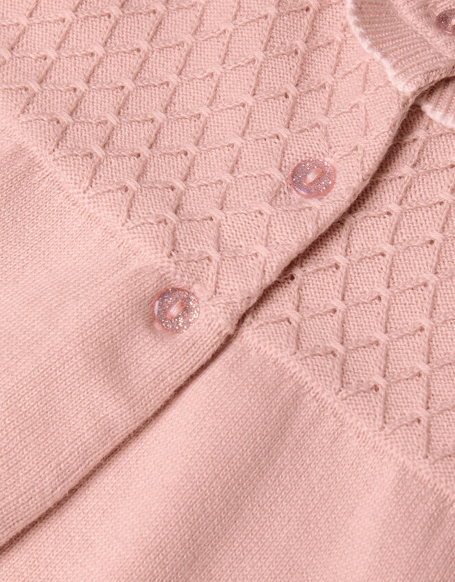 Baby Scallop Cardigan, Pink (PINK), large