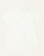 Ombre Flamingo Trio T-Shirt, Ivory (IVORY), large