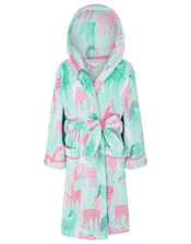 Chunky Unicorn Robe with Recycled Fabric, Blue (AQUA), large