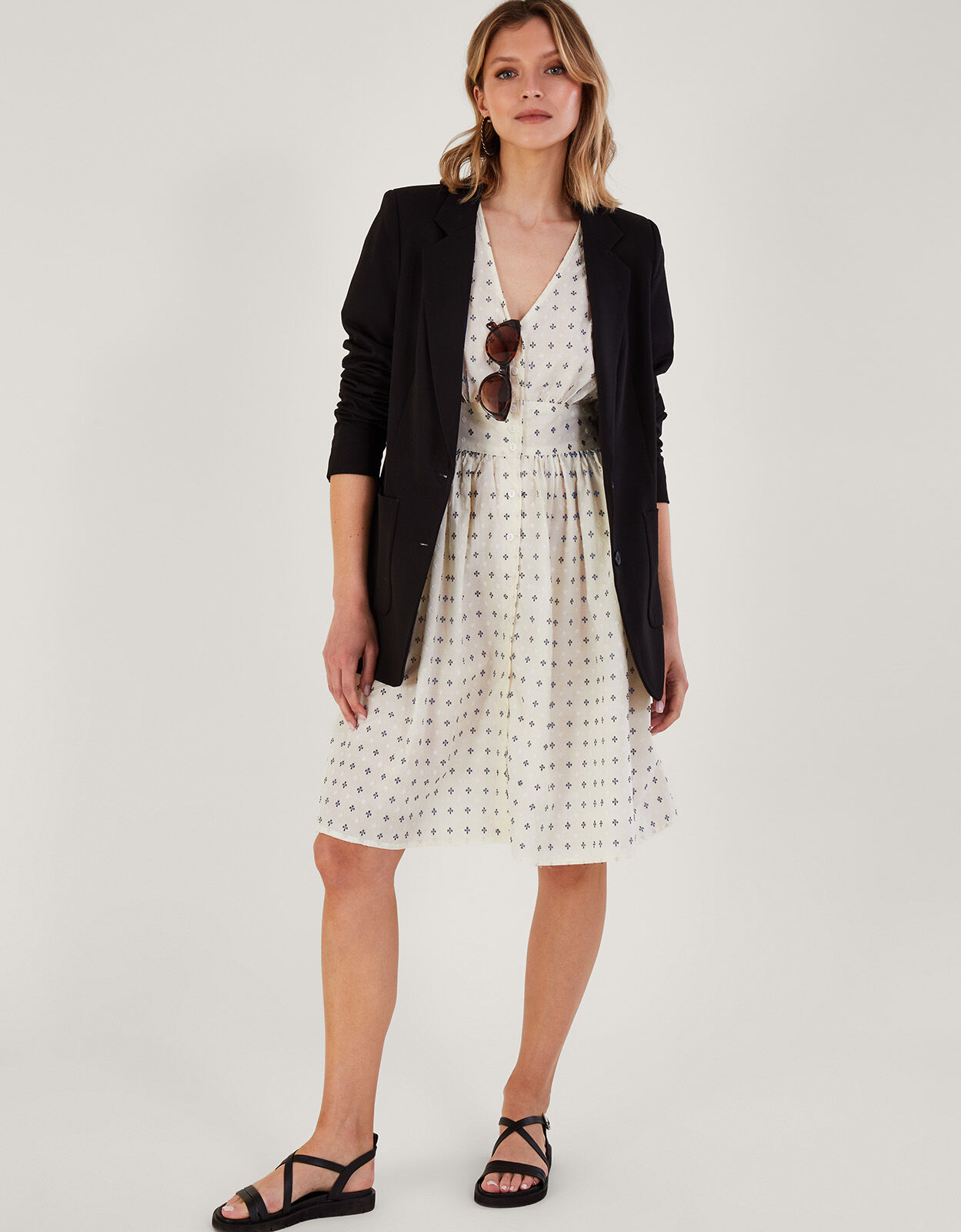 Short dress with cardigan hotsell
