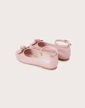 Loveheart Patent Ballerina Flats, Pink (PINK), large