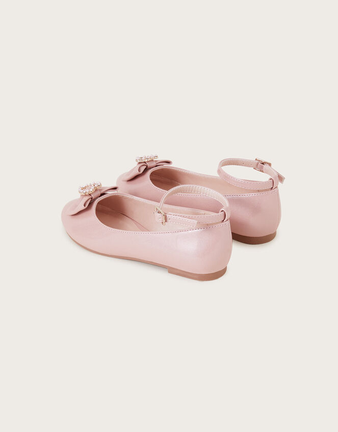 Loveheart Patent Ballerina Flats, Pink (PINK), large
