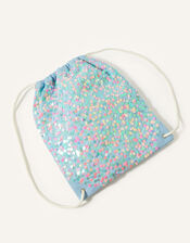Athena Sequin Mermaid Drawstring Bag, , large