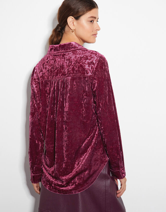 Vida Velvet Shirt, Pink (PINK), large