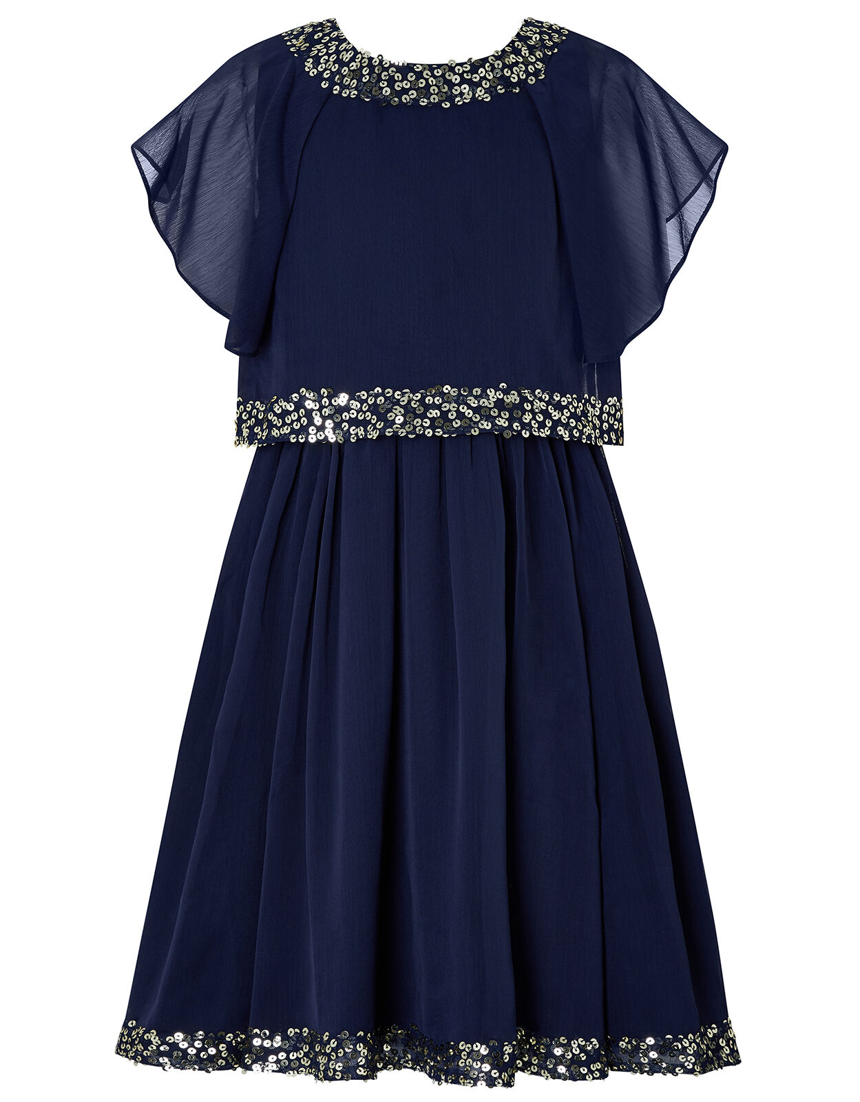 Meghan Sequin Party Dress Blue