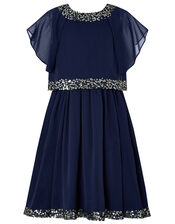 Meghan Sequin Party Dress, Blue (NAVY), large