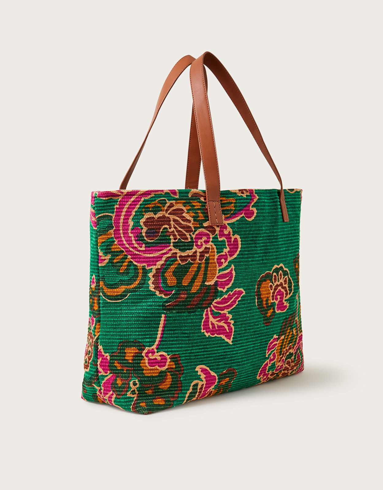 Printed Ribbed Beach Bag Accessories Monsoon Global