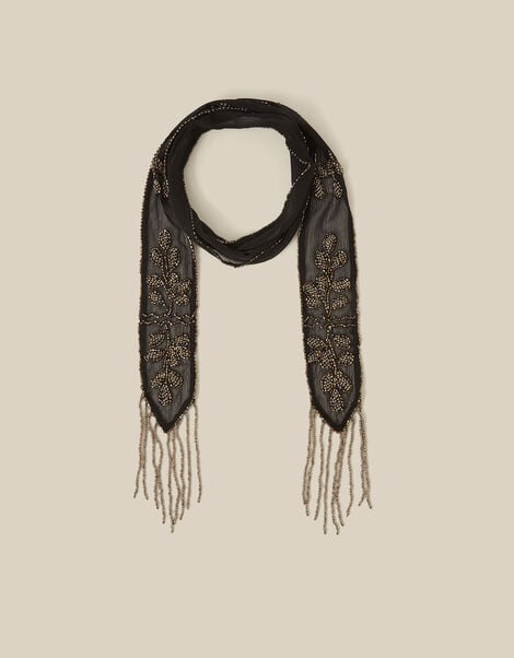 Rosa Embellished Skinny Scarf, , large