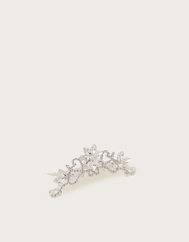 Jewel Flower Tiara Comb, , large