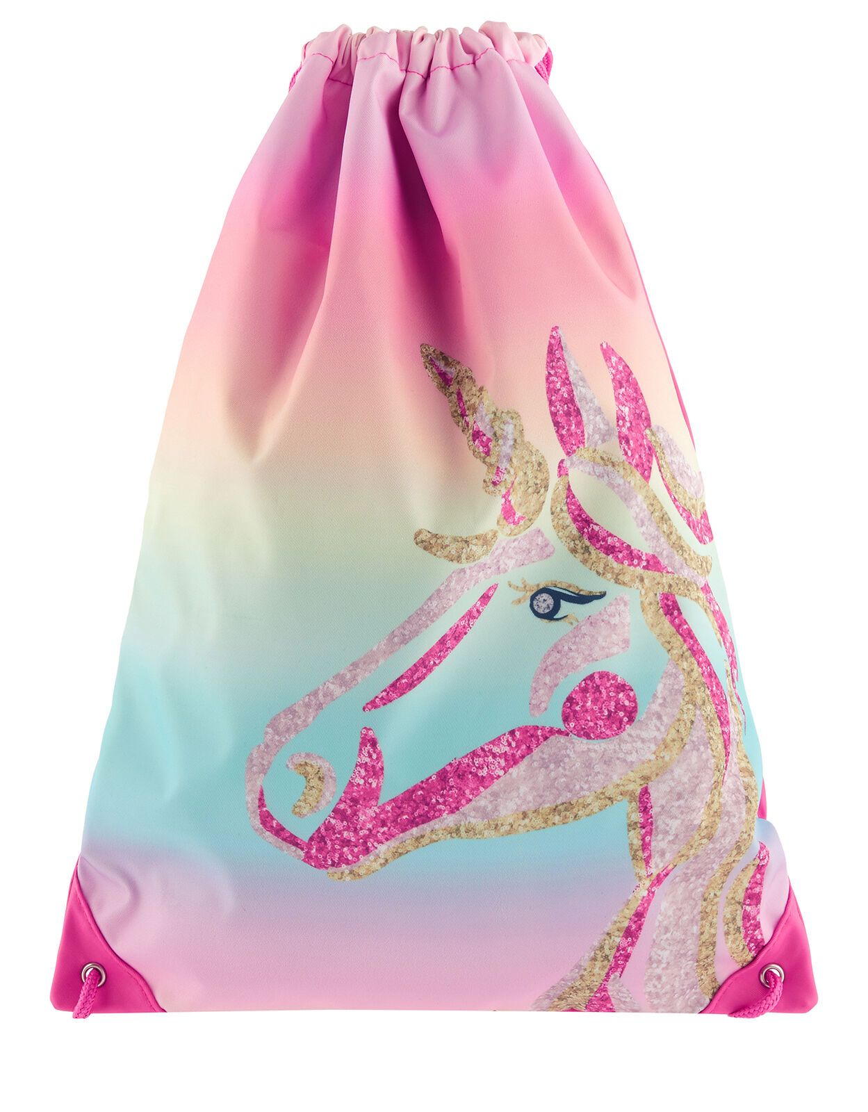 drawstring unicorn bag