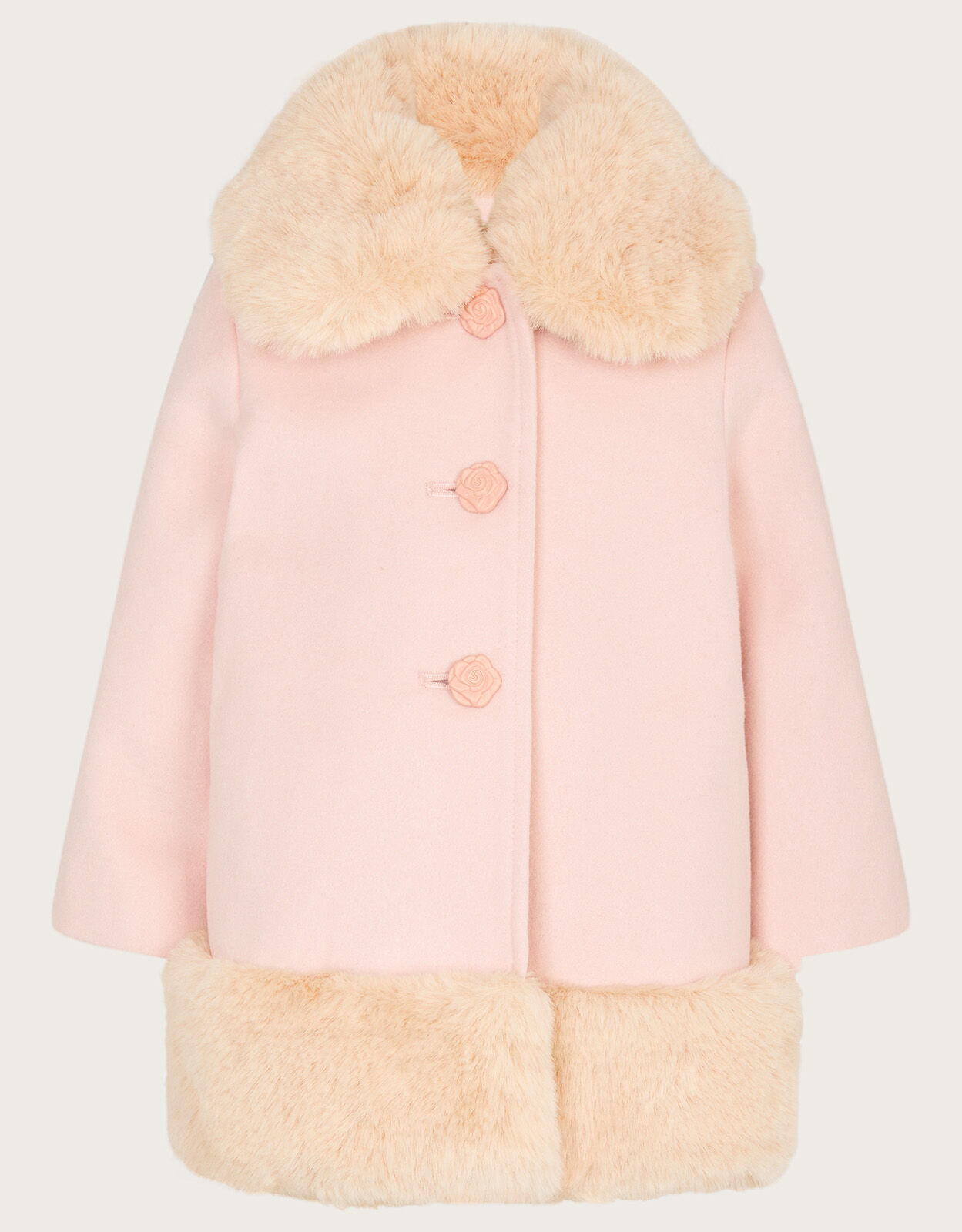 Baby girl pink fur coat hotsell