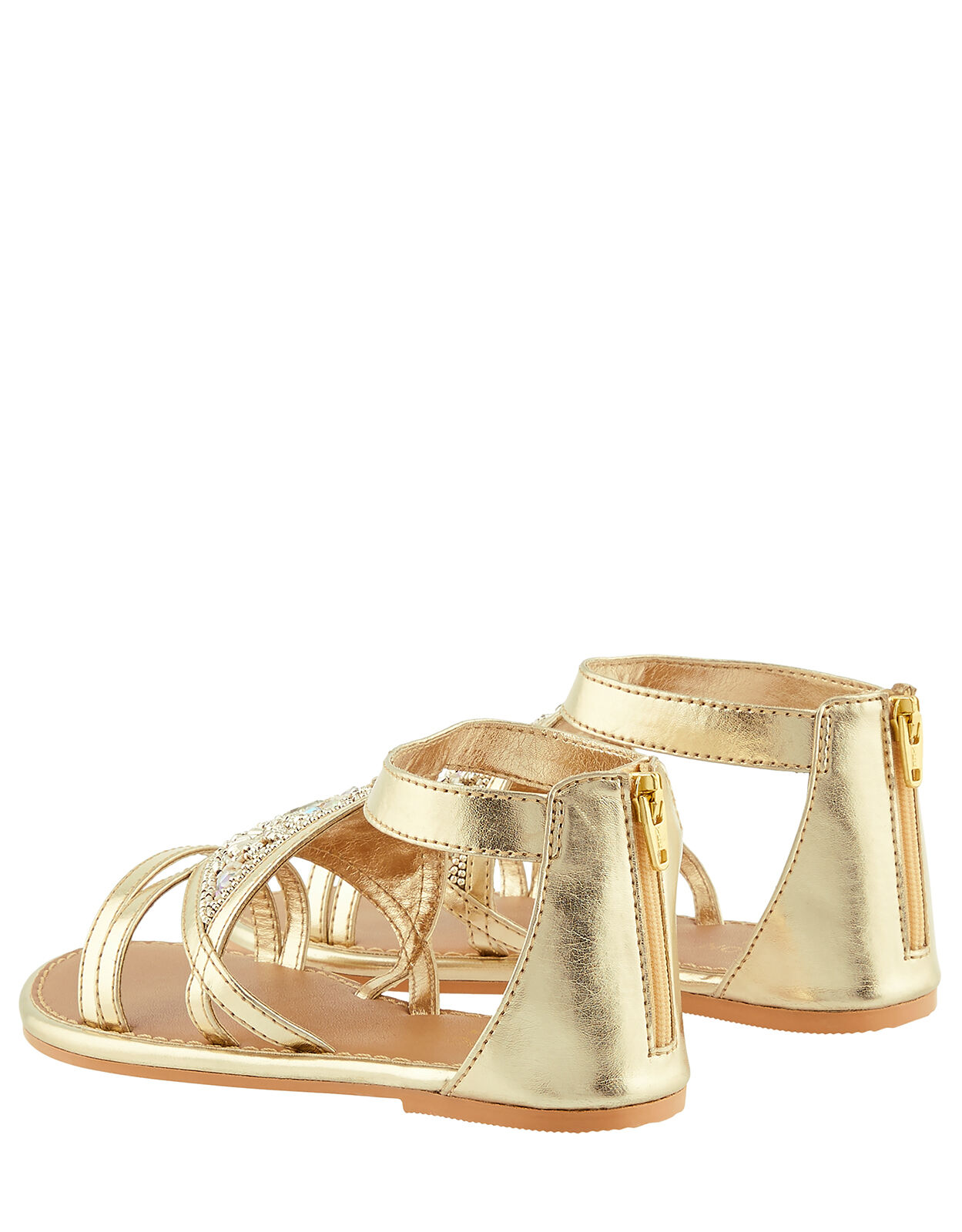 Gold diamond new arrivals sandals