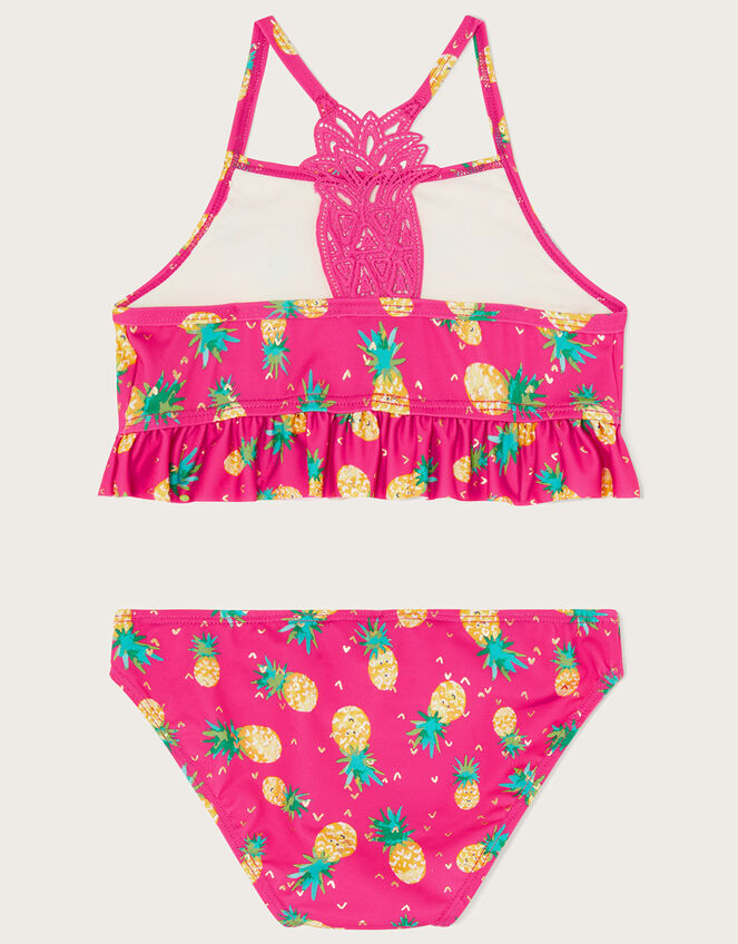Pineapple Crochet Bikini Set, Red (RED), large