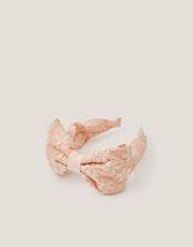 Sara Floral Embroidered Bow Headband , , large