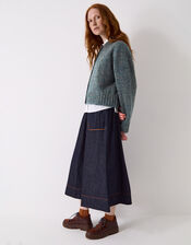 East Zoya Neppy Wool Blend Cardigan, Teal (TEAL), large