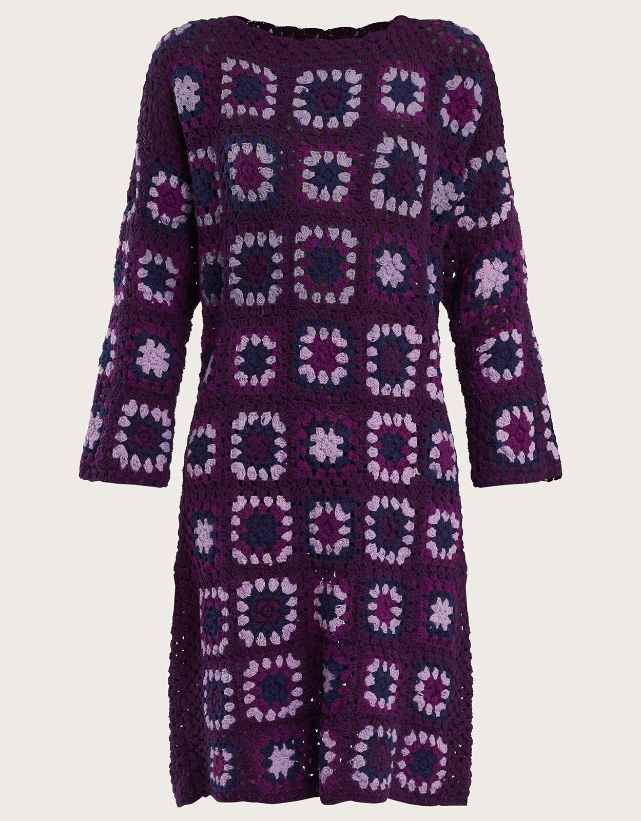 Hand Crochet Dress Red